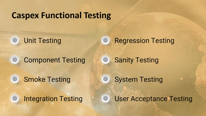 Caspex Functional Testing